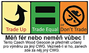 czech wood geocoin - měň spravedlivě - geovera.cz